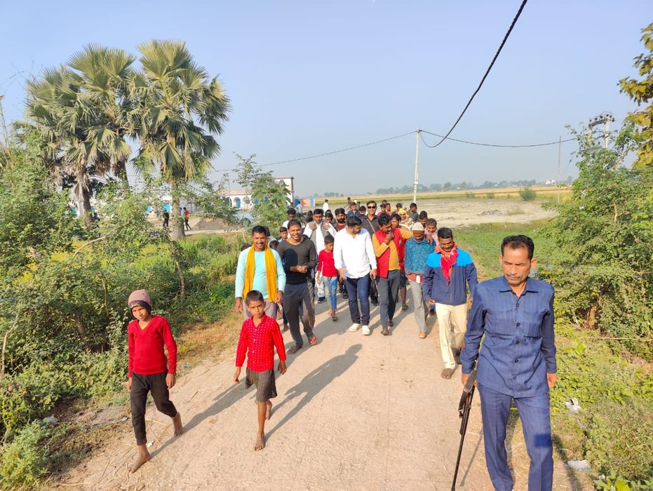 निरंतर छठे दिन भभुआ प्रखंड के विभिन्न ग्रामों का किया गया निरीक्षण