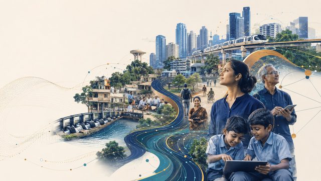 Interconnected city, community, water and technology systems
